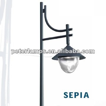 Sepia 5M-8W القطب الإضاءة في الشارع في الهواء الطلق المجلفن