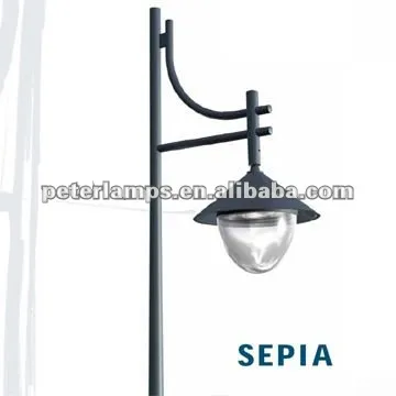 SEPIA 5m-8w galvanized steel Outdoor street lighting pole