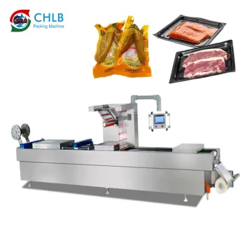 Continuous Stretch Film Thermoforming Vacuum Packaging Machine for Meat and Frozen Foods