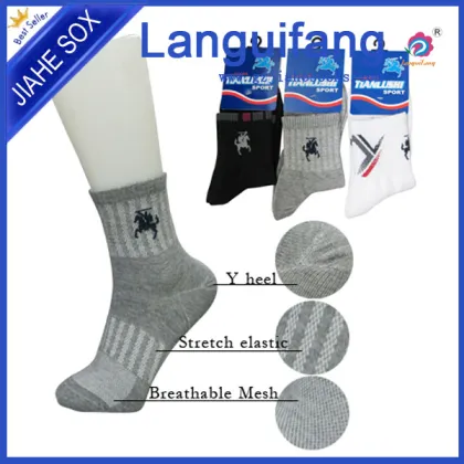 custom outdoor sports socks ,half terry sports ankle socks