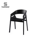 Modern Timber Dining Room Furniture Restaurant Wood Armest Bentwood Oak Dining Chairs