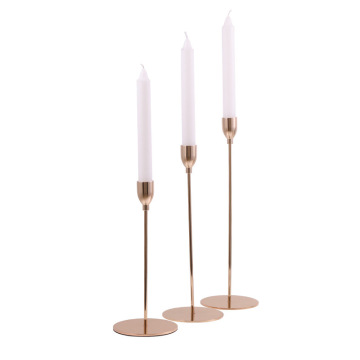 Home decor metal candle holder with free candle