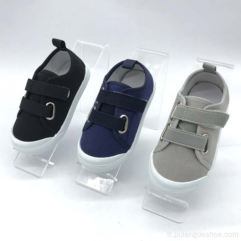 Yeni Klasik Erkek Bebek Tuval Ayakkabıları