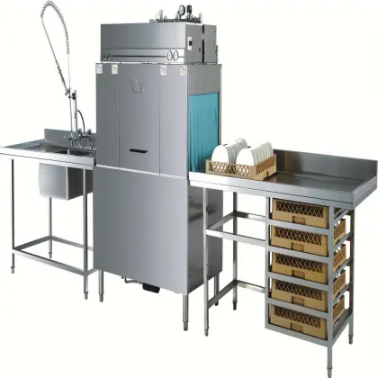 Fully Automatic Tunnel Conveyor Dishwasher Dryer for Catering Industry