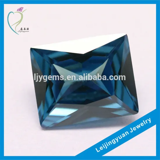 Gemstone Bead Faceted Rectangle CZ Stone For Jewelry Making