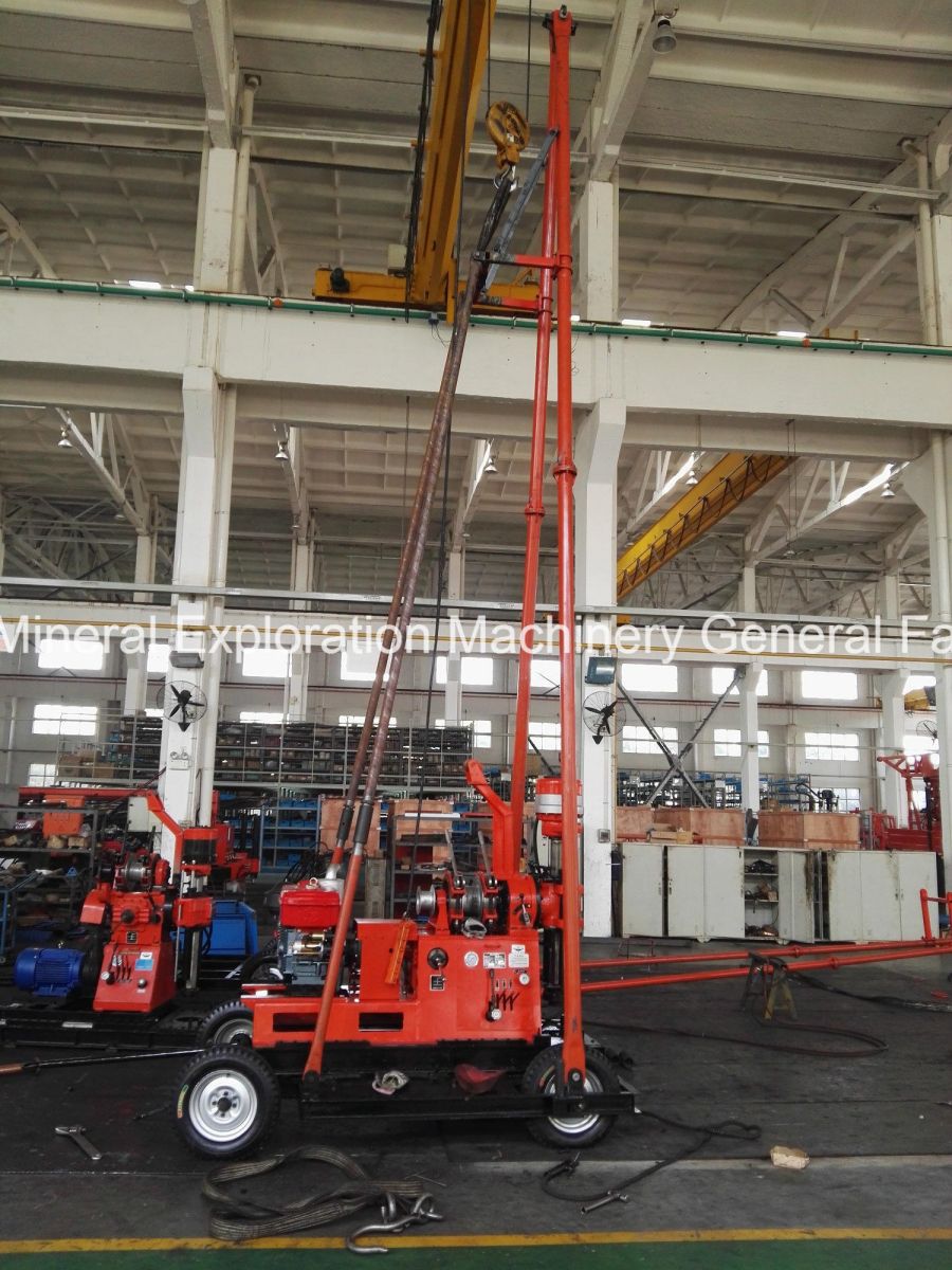 Gyq 200a Exploration Drilling Rig Soil Investigation Drilling Machine Hydraulic Chuck Light Weight 2