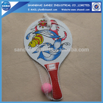 customized wooden beach tennis racket with logo printing