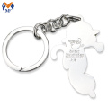 Eochair miotail gearrtha amach keychain deilf ainmhithe