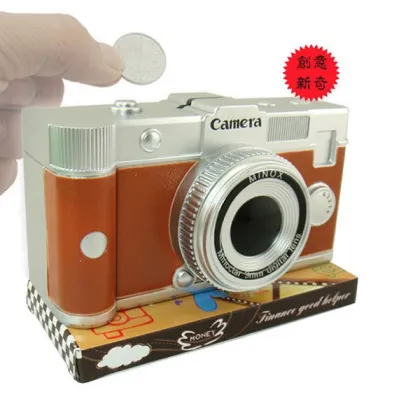 Creative Plastic Leica Camera Coin Bank Money Box Savings Bank Box