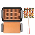 Suhu 500W 5 kelajuan Pan Grill BBQ laras