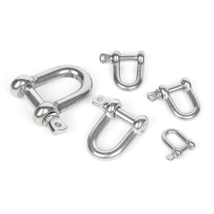 Lifting D-type shackle stainless steel