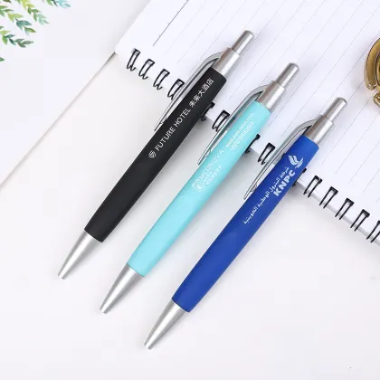 Westin Click Action Rubber Coated Pen - Affordable Hotel Ballpoint Pen