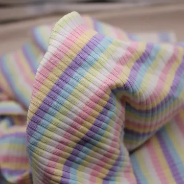 Woman Dress Shirt Stretch Rib Knitting Fabric