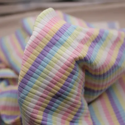 Woman Dress Shirt Stretch Rib Knitting Fabric