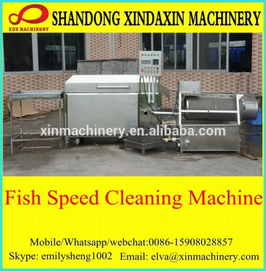 A Complete Line for Fish Speed Cleaning Machine for seafood processing