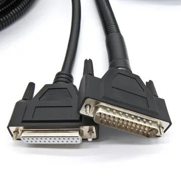 DB25 to DB25 Corrugated Pipe Cable Female to Male Connector