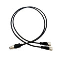 Cable de PVC con conector de tipo M12 a 2M12 Y