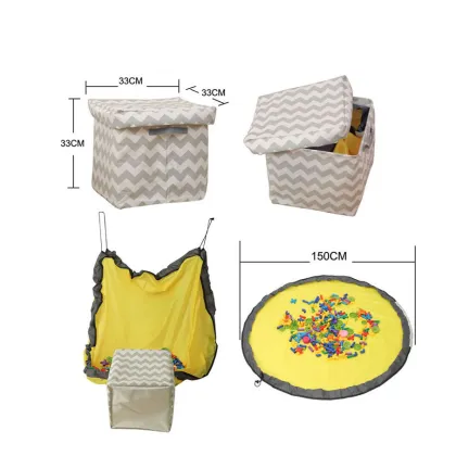 Kids Playroom Storage: Toy Bins, Mat Organizers, and Lego Storage Mats with Drawstrings