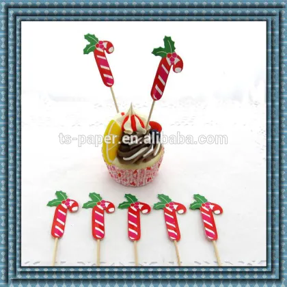 2014 good seller cake Christmas ToothPick