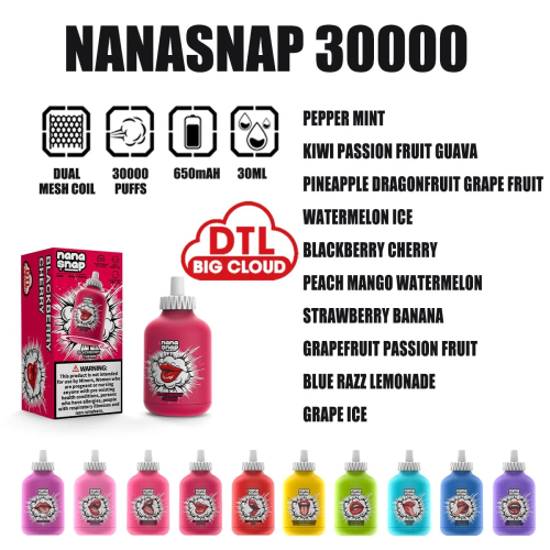EU Puffs 30000 Nanasnap Savage Vaper E-Cigarette
