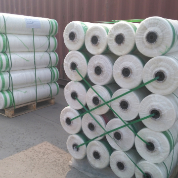 Polyethylene bale wrap net for dairy straw