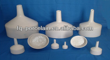 Laboratory Porcelainware Funnels with Perforated Filter Dise