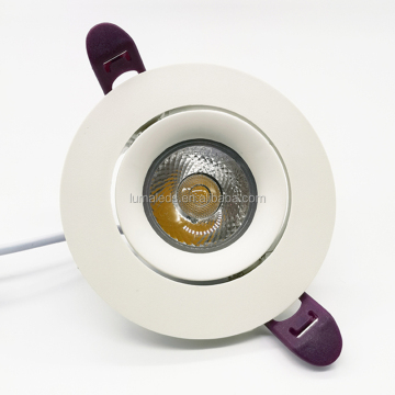 Luce spot di pannocchia angolare a fascio stretto: luce di messa a fuoco del soffitto a LED incassata