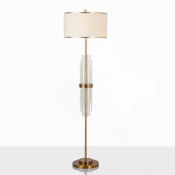 Modern Minimalist Crystal Floor Lamp for Living Room and Bedroom