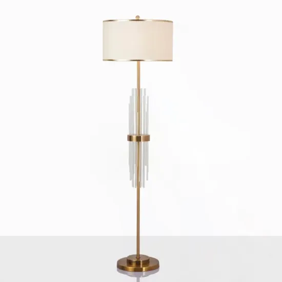 Modern Minimalist Crystal Floor Lamp for Living Room and Bedroom