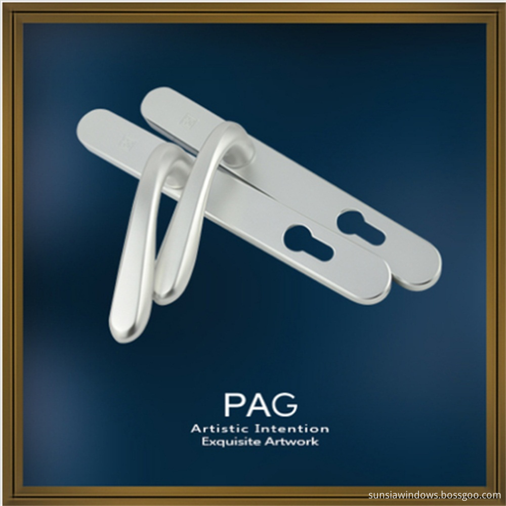 european aluminium double sided lockable window and door handle set 2
