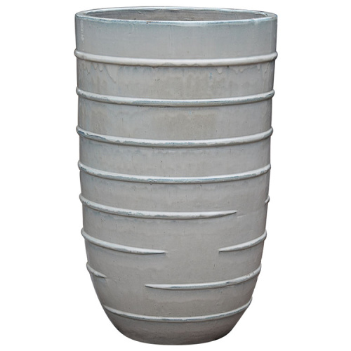 Ceramic Glaze Circle Pots Price Frost Resistant Pots Tall Circle Pot Supplier
