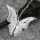 Серебряное прекрасное ожерелье с подвеской в ​​виде бабочки, ювелирное изделие для женщин, девочек, детское ожерелье, цепочка с кулоном, 20 + 2 дюйма, женские украшения