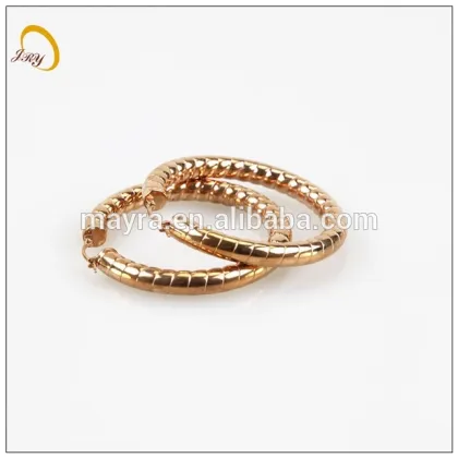 fashion rose gold plating stainless steel jewelry earing indian jewellery