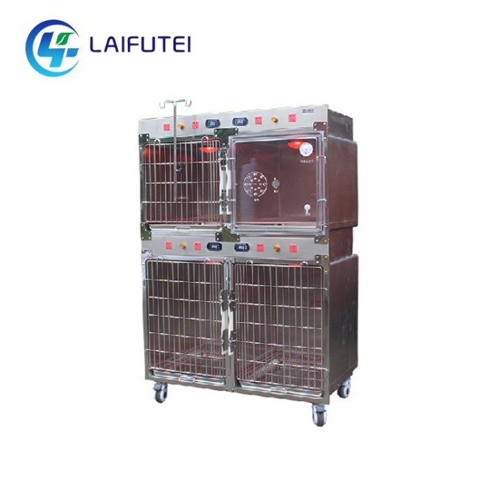 Инфракрасная терапия клетки для домашних животных с колесами