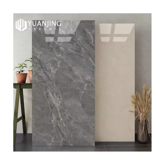 Modern Grey and Beige Marble Slab Tiles - Foshan Porcelain Flooring - 750x1500mm - Ideal for Indoor Decoration - Durability Over 5 Years