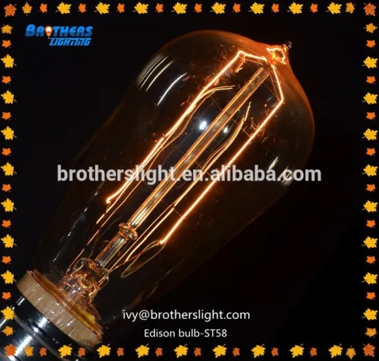 Most popular retro/vintage decoration edison style light bulbs st58