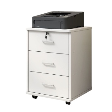 Adjustable 3-Drawer Mobile File Cabinet with Rolling Printer Stand: A Versatile Storage Solution for Home and Office