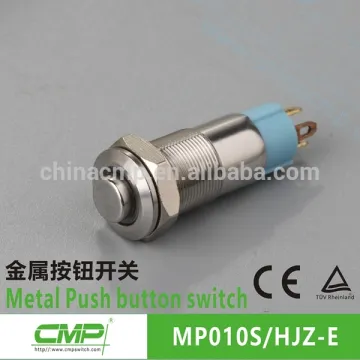 CMP metal 1NO mini 10mm anti vandal push button switch IP67