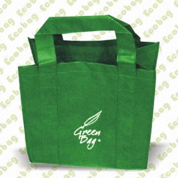 Shopping Bag, Made of RPET Nonwoven, Recycled and Eco-friendly, OEM Orders are Welcome