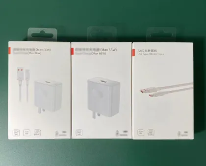 66W Fast Charging Adapter and Type C Cable for Huawei Mate40 - QC3.0 Compatible