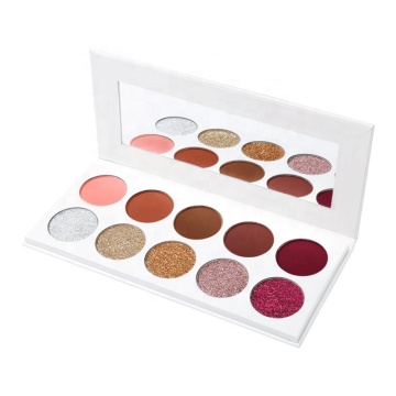 Benutzerdefinierte vegane Glitzer &amp; matte Lidschattenpalette für Großhandel