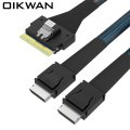 China SlimSAS SFF-8654 8i TO Oculink 2SFF-8611 4i Cable Supplier