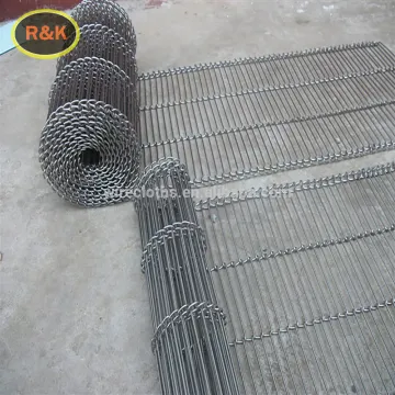 Flat flex wire mesh stainless steel pizza oven mesh conveyor belt
