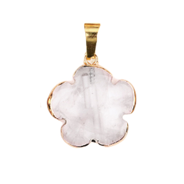Crystal Crystal 20mm Flower avvolto in pietra dorata per fare gioielli per la produzione fai -da -te