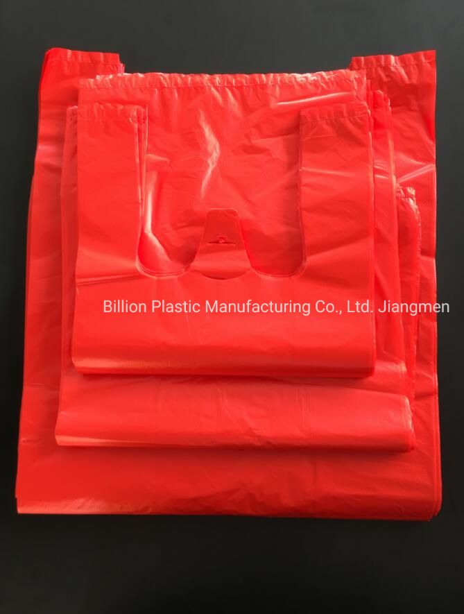 Retail Plastic Shopping T Shirt Bag Wholesale