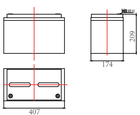 12V120Ah Lead acid Battery