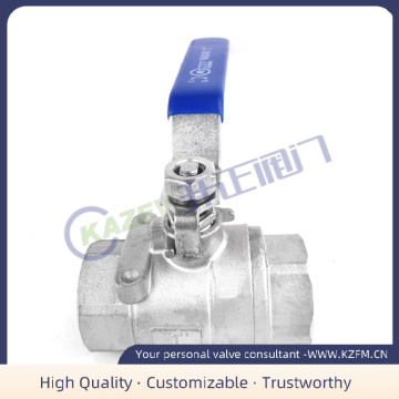 Heavy two-piece threaded ball valve