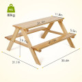 Wooden Picnic and Dinning Table for Toddlers