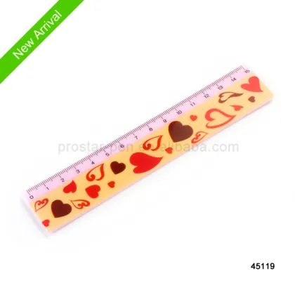 2014 new stationery new design 15cm plastic ruler