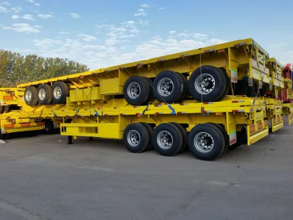 3 Axle 40-foot Flatbed Semi-Trailer for Truck Trailers and Containers